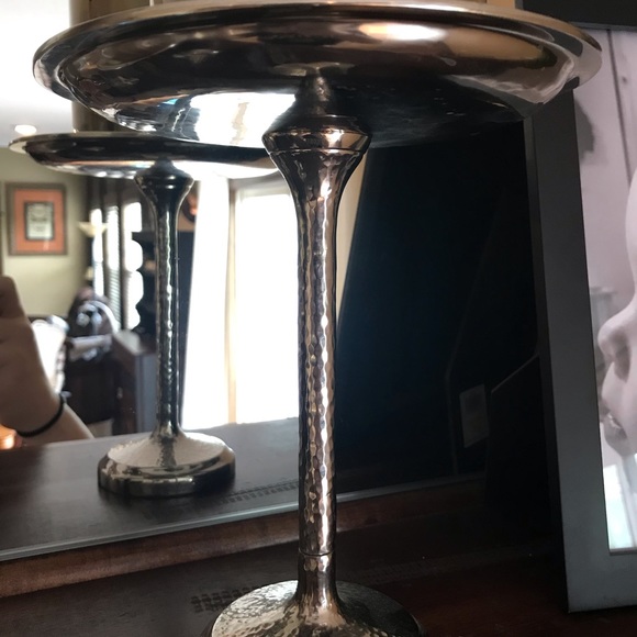 Pottery barn candle holders and candles - Picture 4 of 5